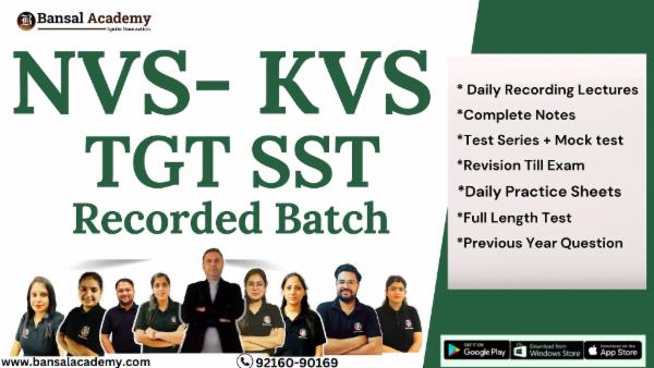 NVS KVS TGT SST RECORDED cover