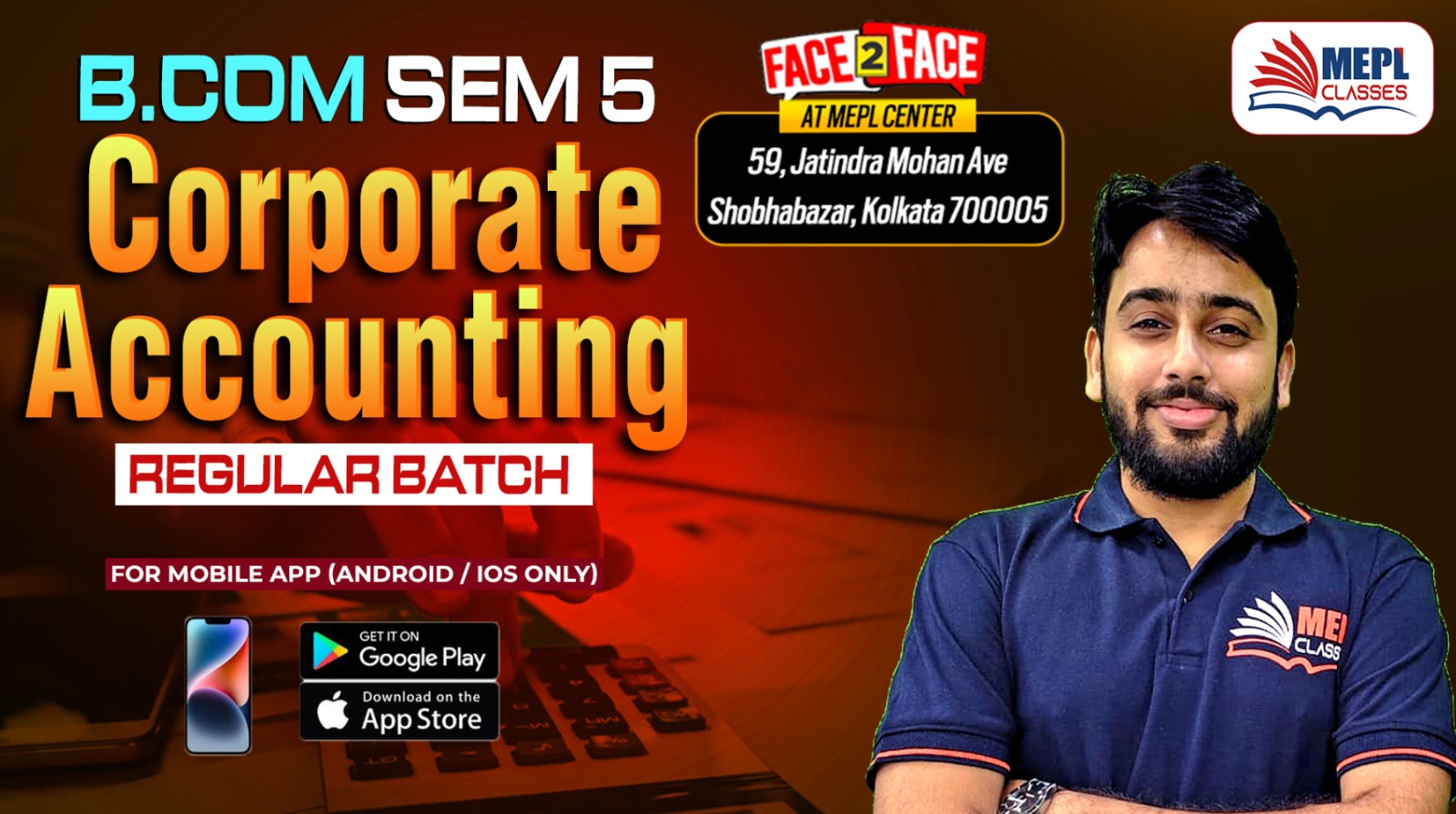 B.COM - SEMESTER 5 - REGULAR BATCH - ACCOUNTS - FOR MOBILE APP (ANDROID/IOS ONLY) cover