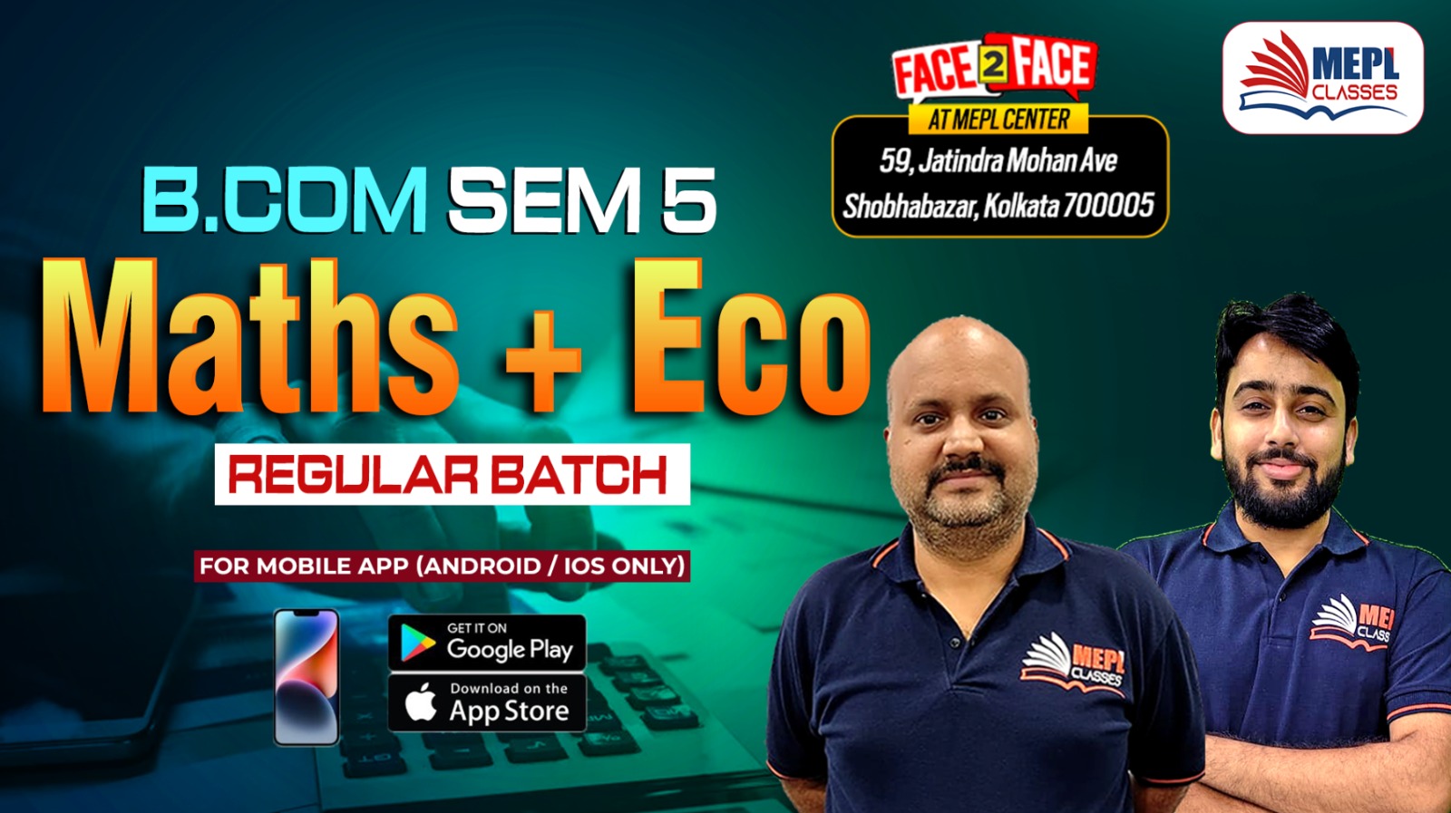 B.COM - SEMESTER 5 - REGULAR BATCH - MATHEMATICS & ECONOMICS - FOR MOBILE APP (ANDROID/IOS ONLY) cover