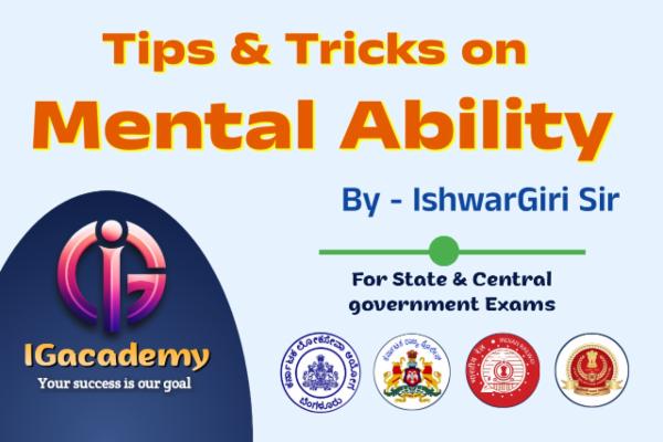 Tips & Tricks on Mental Ability - Free Classes By IshwarGiri Sir cover