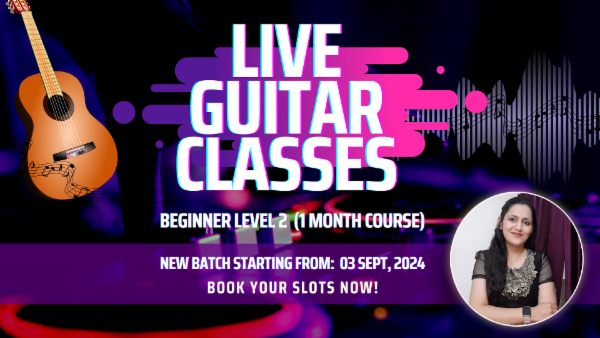 SEPTEMBER 2024 - LIVE GUITAR CLASSES - pre - Bookings Open cover