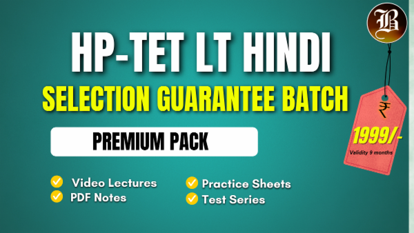 HP TET LT HINDI SELECTION GUARANTEE BATCH cover