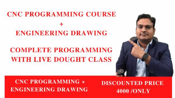 CNC PROGRAMMING + ENGINEERING DRAWING cover