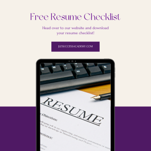 Free Resume Checklist cover