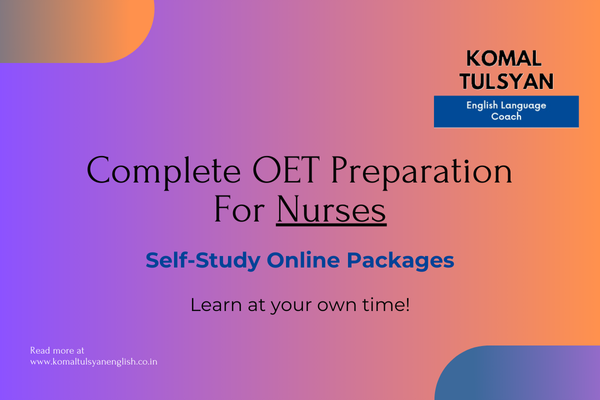 OET Preparation for Nurses: Complete Online Package cover