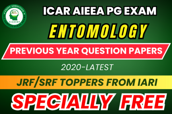 ICAR AIEEA PG Entomology & Nematology Previous Year Question Papers sets cover