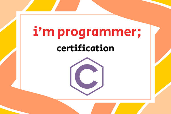i'm programmer;® certification in C cover