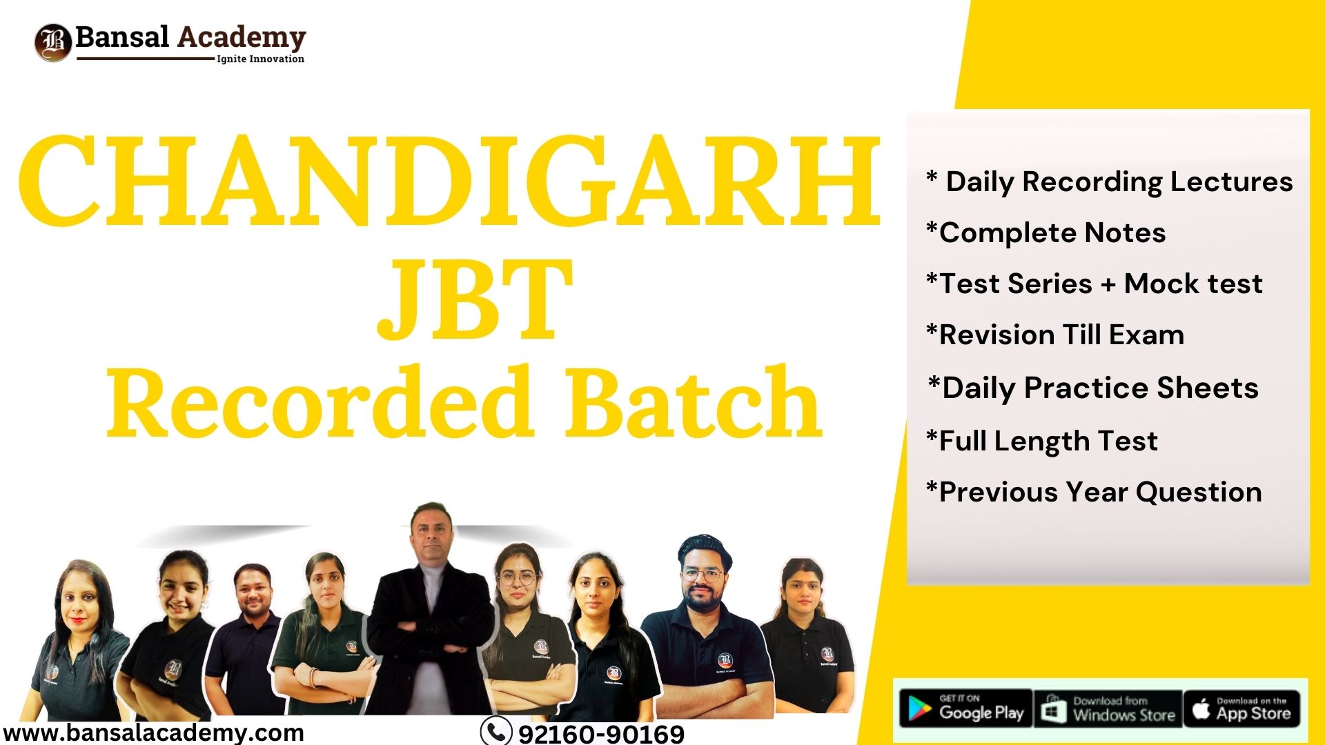 Chandigarh JBT Recorded cover
