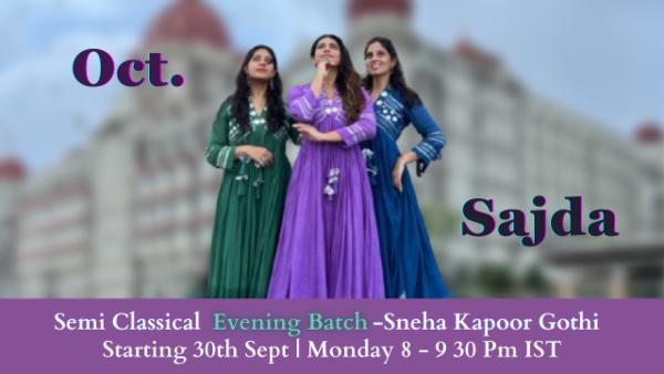 October Semi-Classical Online Evening Batch cover