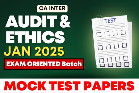 CA Inter Audit Exam Oriented Fast Track Mock Tests for January 2025 cover