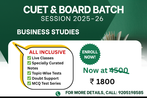 Business Studies – CUET & BOARD cover