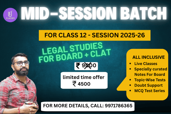 Legal Studies – Class 12 & CUET 2025-26 cover