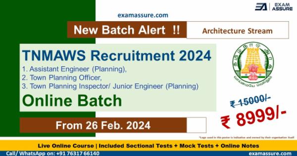 Online Batch for TNPSC Junior Architect cover