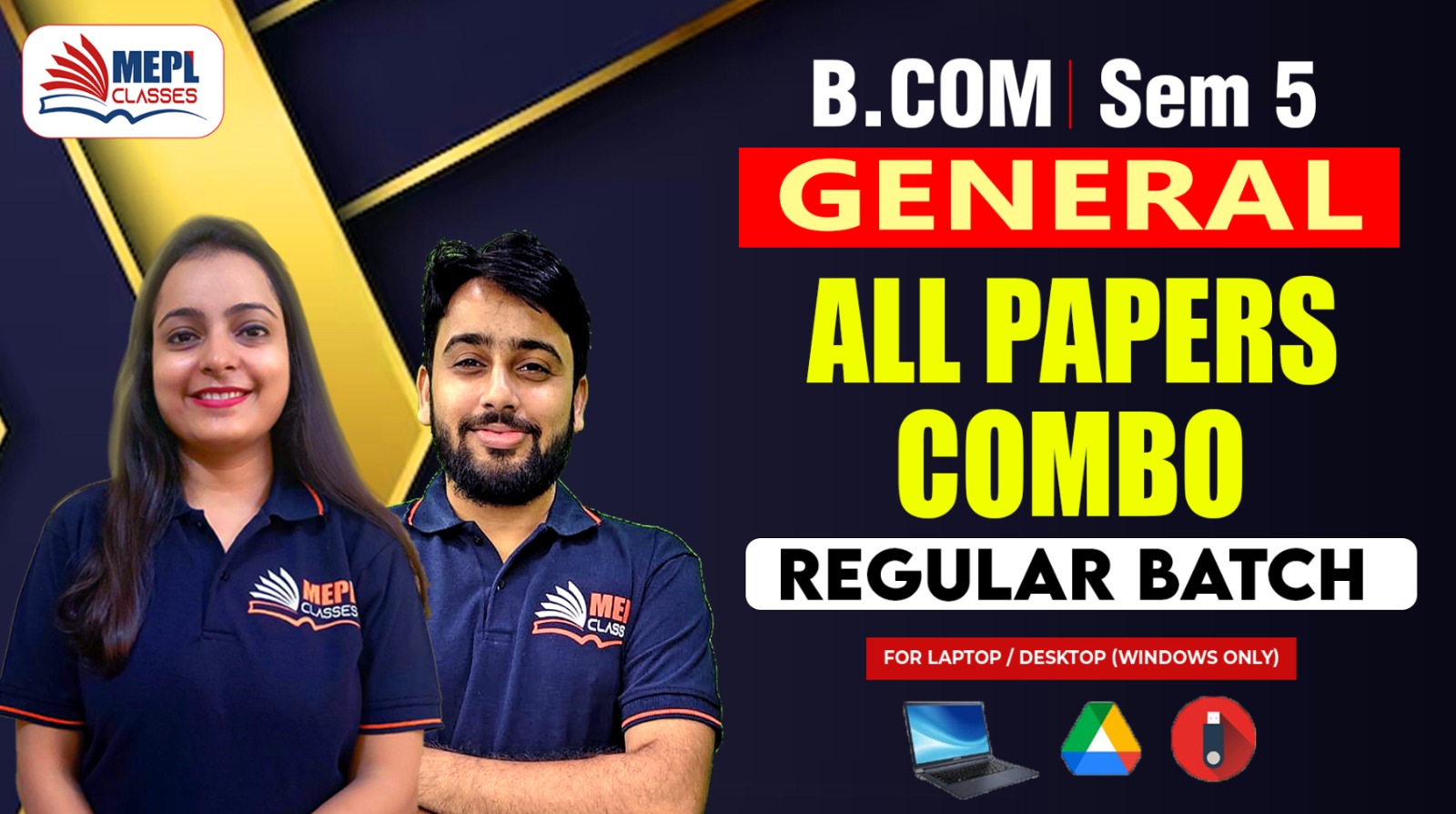 B.COM - SEMESTER 5 - REGULAR BATCH (GENERAL COURSE) - ALL SUBJECTS COMBO - FOR LAPTOP/DESKTOP (WINDOWS ONLY) cover