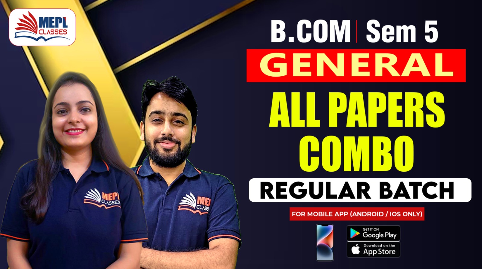 B.COM - SEMESTER 5 - REGULAR BATCH ( GENERAL COURSE ) - ALL SUBJECTS COMBO - FOR MOBILE APP (ANDROID/IOS ONLY) cover