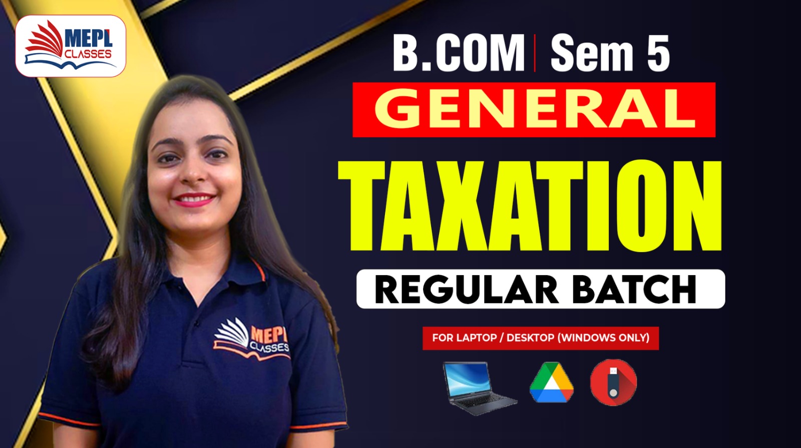 B.COM - SEMESTER 5 - REGULAR BATCH ( GENERAL COURSE ) - TAXATION - FOR LAPTOP/DESKTOP (WINDOWS ONLY) cover