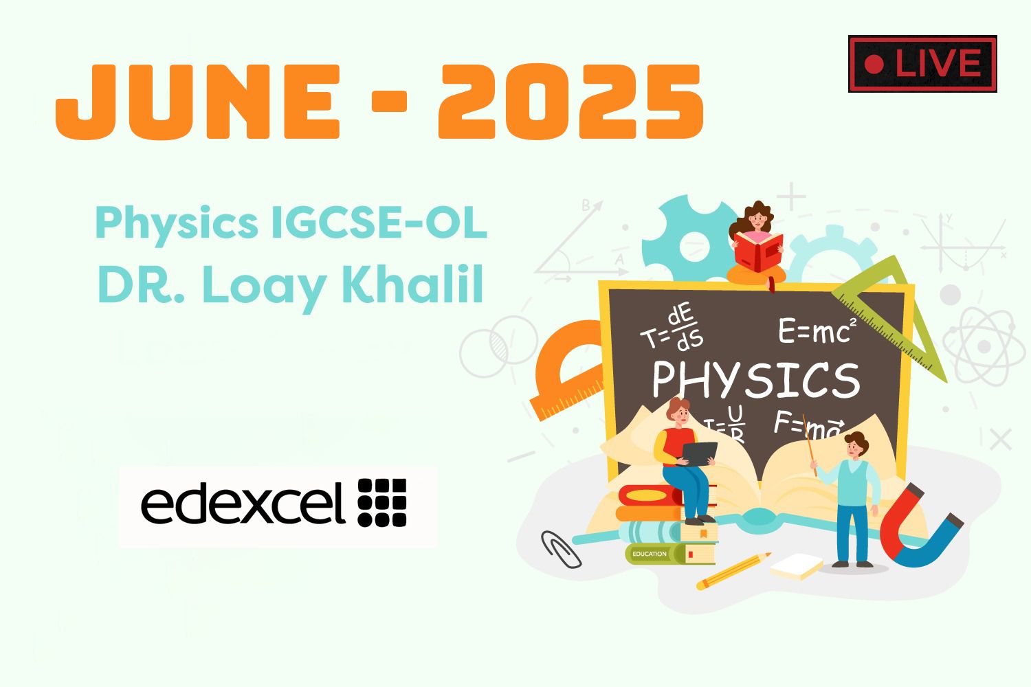 Physics IGCSE Edexcel June 2025 ( Live course ) cover