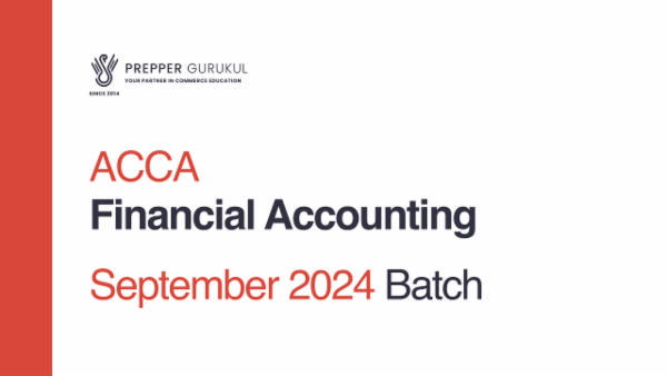 ACCA Financial Accounting September 2024 Batch cover