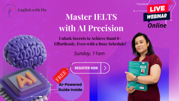 Free Webinar: Crack IELTS Band 7+ with AI Support cover