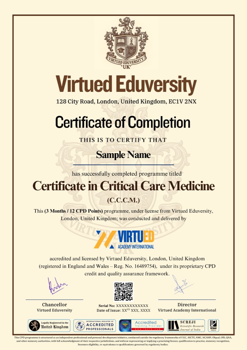 Critical Care Medicine Course