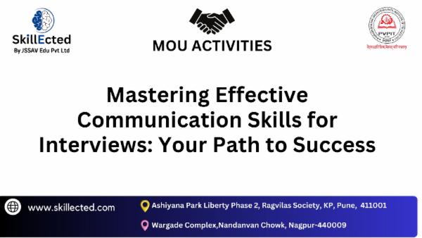 Mastering Effective Communication Skills Workshop at PADMABHOOSHAN VASANTDADA PATIL INSTITUTE OF TECHNOLOGY cover