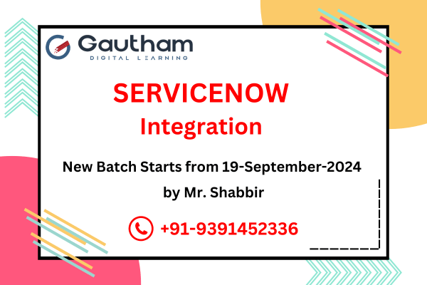 ServiceNow Integration Live Classes : New Batch Starts from 19th September 2024 09:00 PM cover