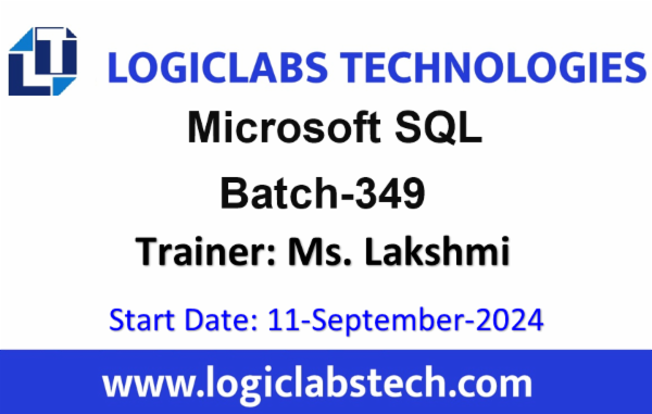 Microsoft SQL By Ms. Lakshmi-Batch- 349 cover