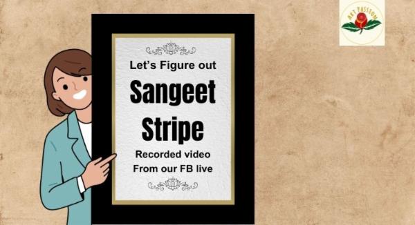 Sangeet /Arabic stripe workshop : Recorded session of FB live cover