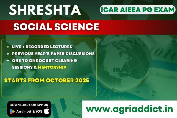 Social Sciences Paid Online Master Course-2026 for ICAR AIEEA PG EXAM cover