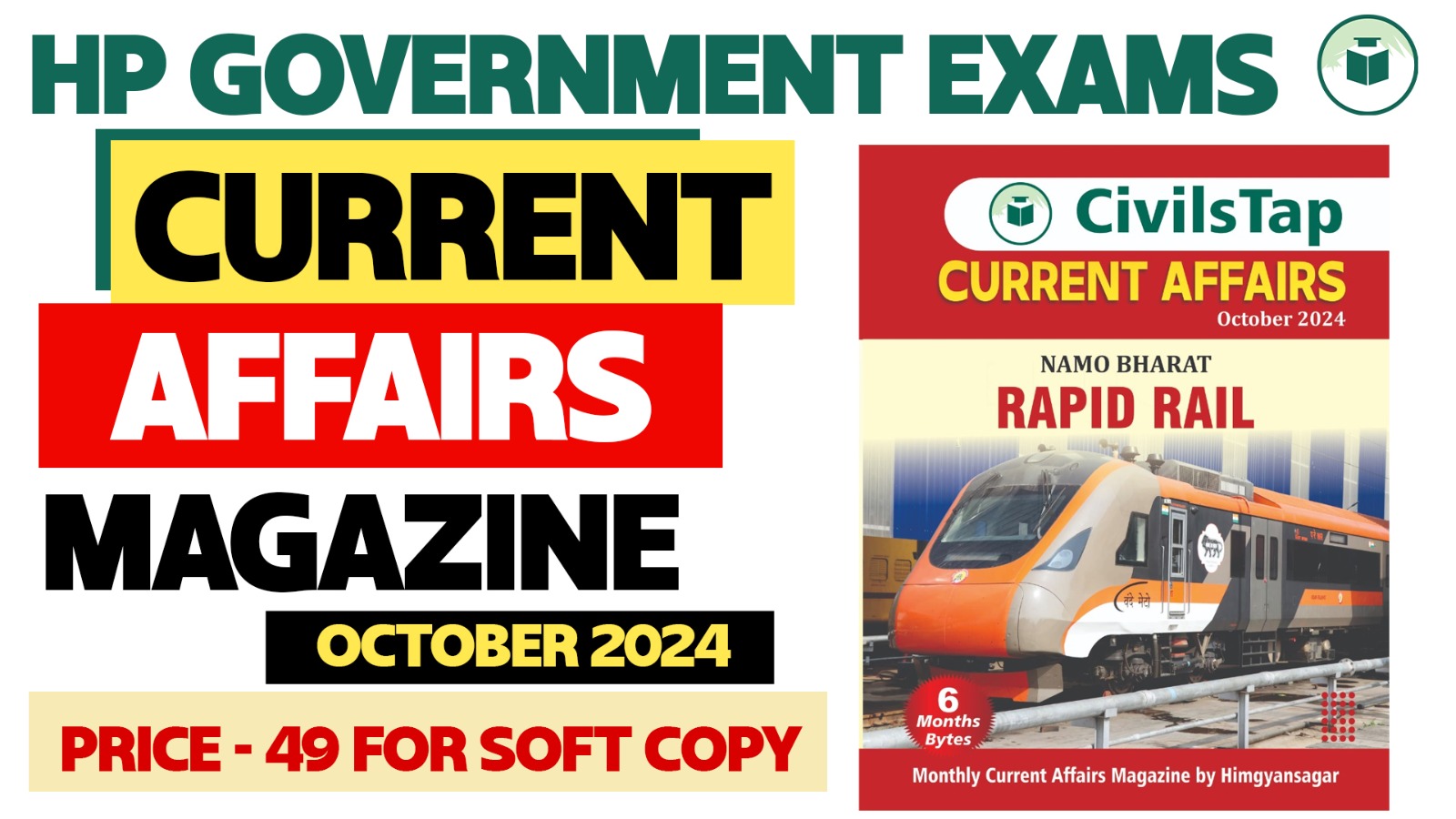 HP Prelims Current Affairs Magazine October 2024 Soft Copy cover