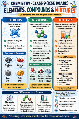 ICSE Class 9 Chemistry cover