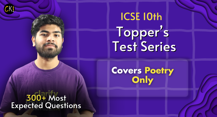 Poetry Test Series | ICSE 10th cover