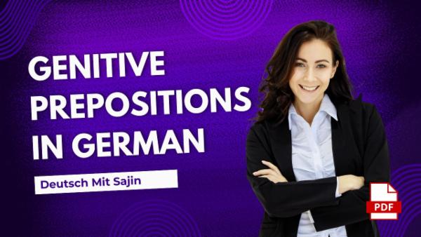 Genitive Prepositions In German
