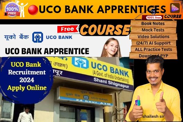 UCO Bank Apprentices free course  cover