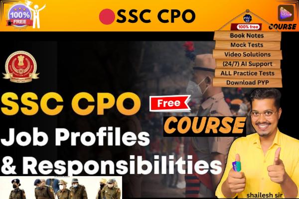 SSC CPO FREE COURSE  cover