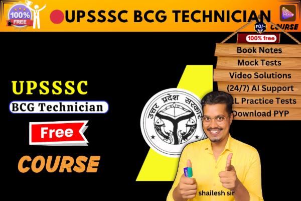 UPSSSC BCG Technician FREE COURSE  cover