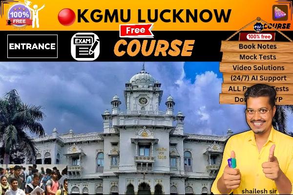 KGMU LUCKNOW free course  cover