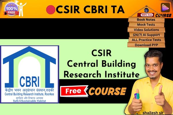 CSIR CBRI TA free course  cover