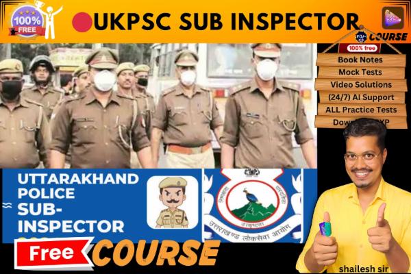 UKPSC SUB INSPECTOR Free course  cover