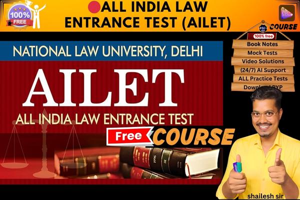 All India Law Entrance Test (AILET) free course  cover