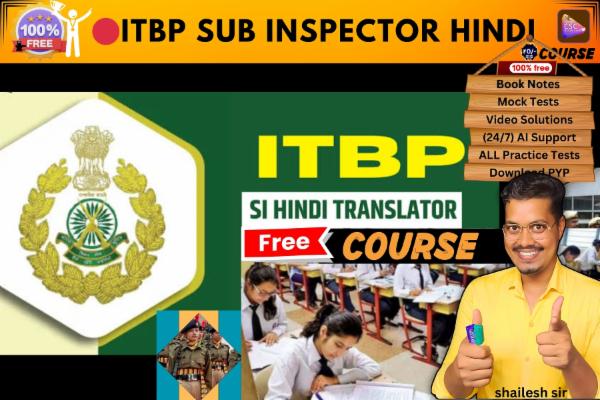  ITBP Sub Inspector Hindi FREE COURSE  cover