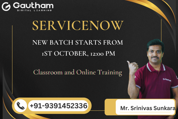 ServiceNow Live Classes : New Batch Starts from 1st October 2024 12:00 PM cover