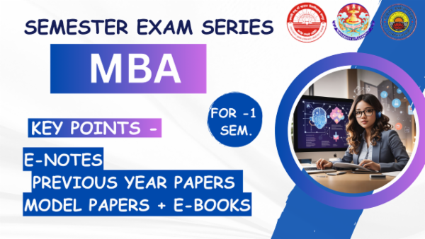 MBA 1st Semester Exam Preparation Batch 2024 | For Lucknow University/CSJMU Kanpur/DDU University Students cover