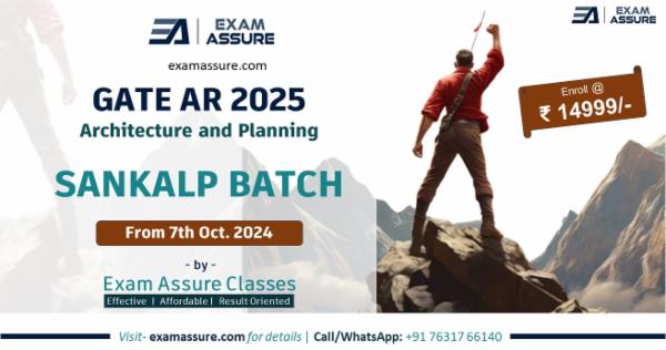 GATE Architecture and Planning 2025 (Sankalp Batch) - from 07th October 2024 cover