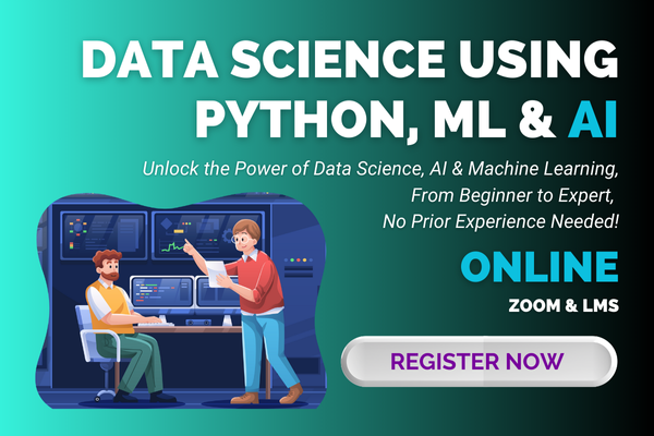 DATA SCIENCE USING PYHON, ML & AI cover