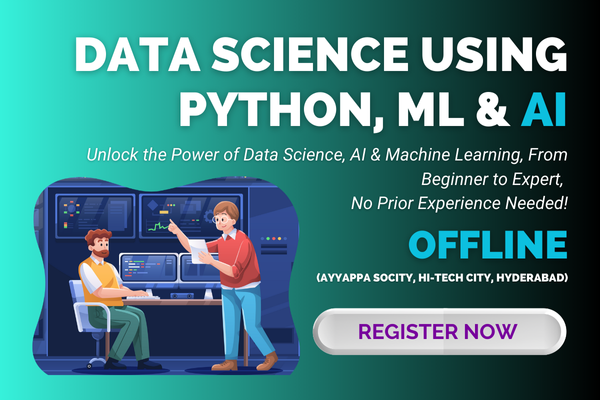 DATA SCIENCE USING PYHON, ML & AI - OFFLINE cover