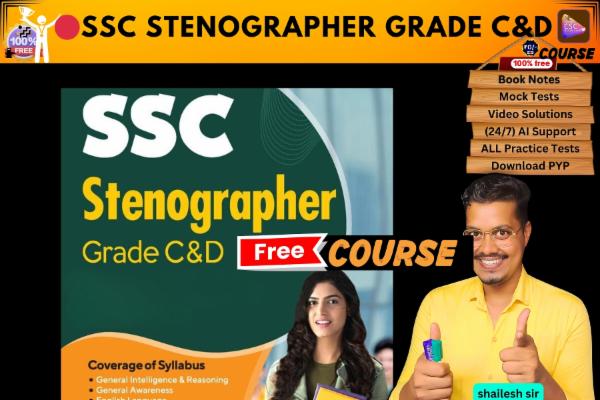 SSC Stenographer Grade C&D FREE COURSE  cover