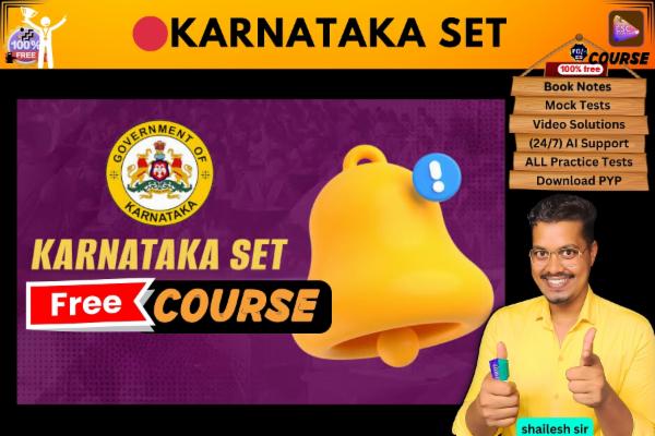 Karnataka SET FREE COURSE  cover