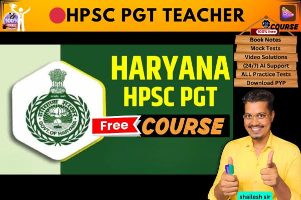 HPSC PGT Teacher FREE COURSE  cover