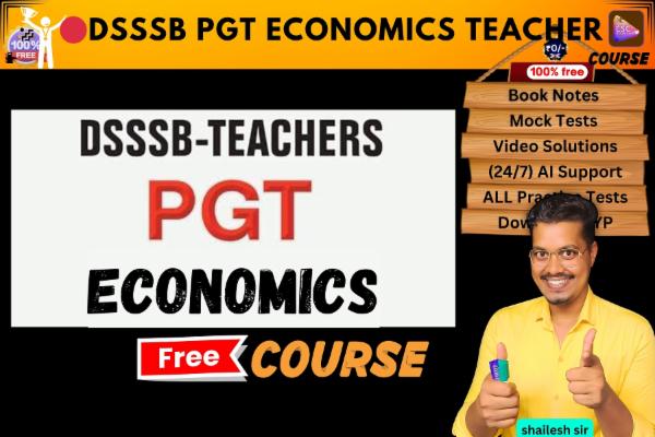 DSSSB PGT Economics Teacher free course  cover